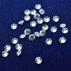 100 Pcs Synthetic Moissanite VVSI D Color 1 mm Lot Round Cut CERTIFIED Gemstone