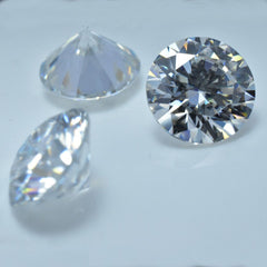 6 mm CERTIFIED Round Cut Loose Synthetic Moissanite VVSI D-Color Gemstone Pair