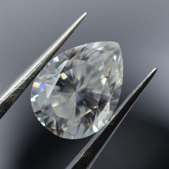 1 Pcs Pear Cut Moissanite Loose Gemstone 1.25 Ct CERTIFIED 8x6 MM VVS1 D Color