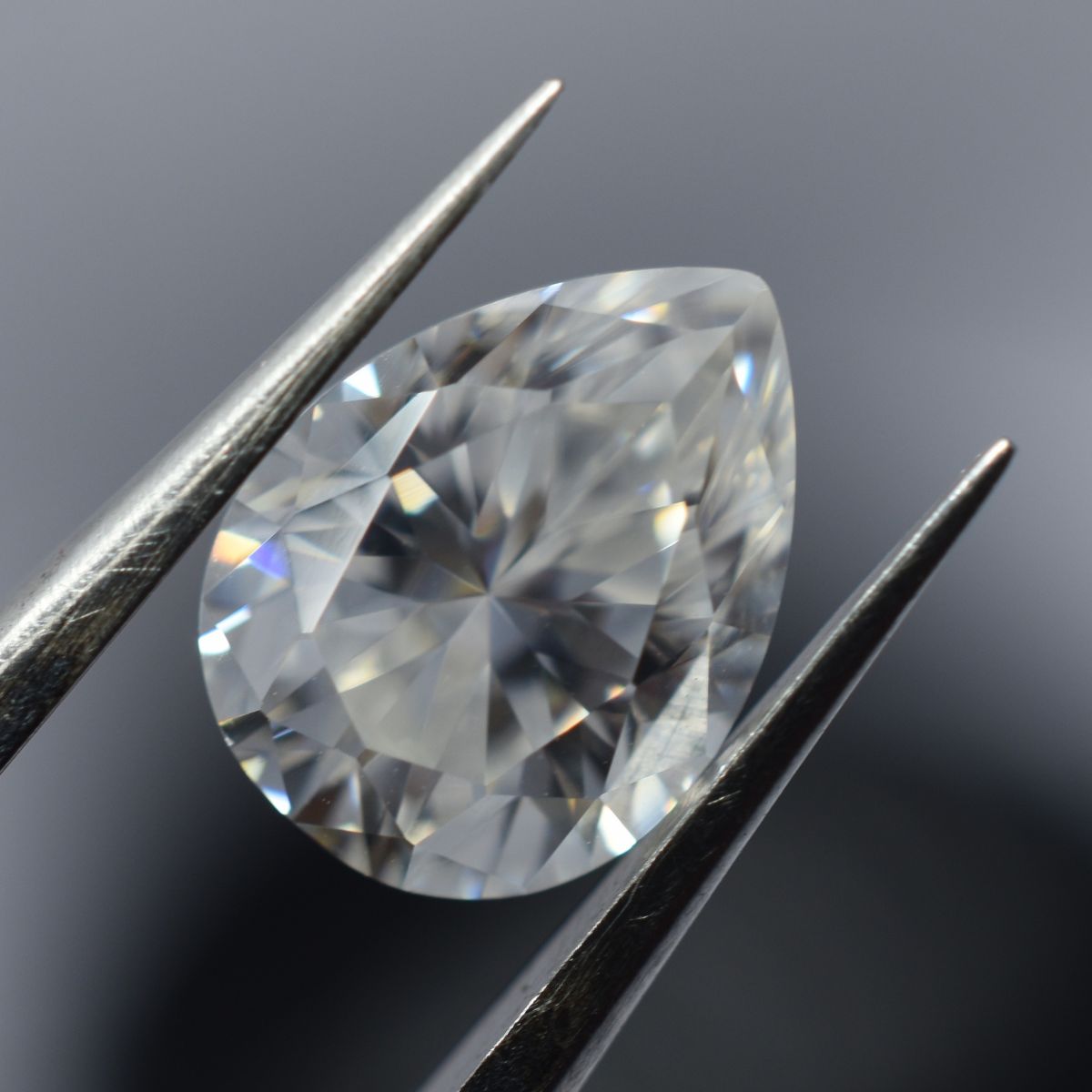 Pear Cut CERTIFIED Moissanite Pair Loose Gemstone 5.00 Carat VVS1 D Color 2 Pcs