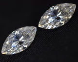 Moissanite Marquise Cut 2 Pcs CERTIFIED Pair Gemstone 0.74 Carat VVS1 D Color