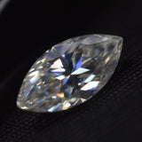 Moissanite Marquise Cut 2 Pcs CERTIFIED Pair Gemstone 0.74 Carat VVS1 D Color