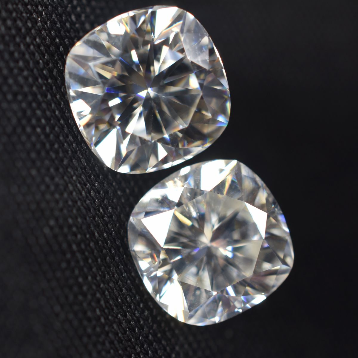 8.5 mm Square Cushion Cut 2 Pcs Moissanite CERTIFIED VVS1 D Color Pair Gemstone