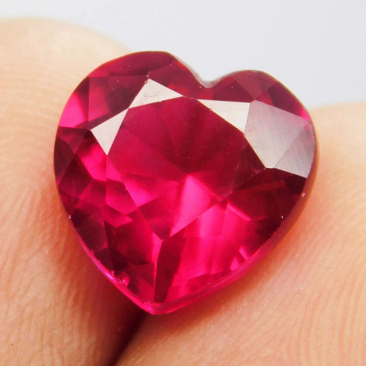 3.85 Ct Natural Red Ruby Brilliant Heart Shape CERTIFIED Loose Gemstone