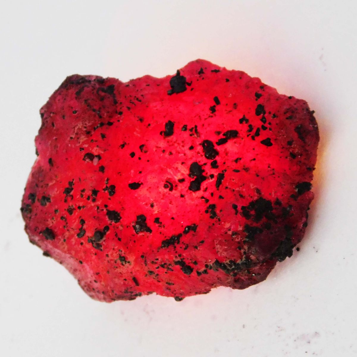 108 Ct Natural Red Ruby Huge Rough Earth Mined CERTIFIED Loose Gemstone