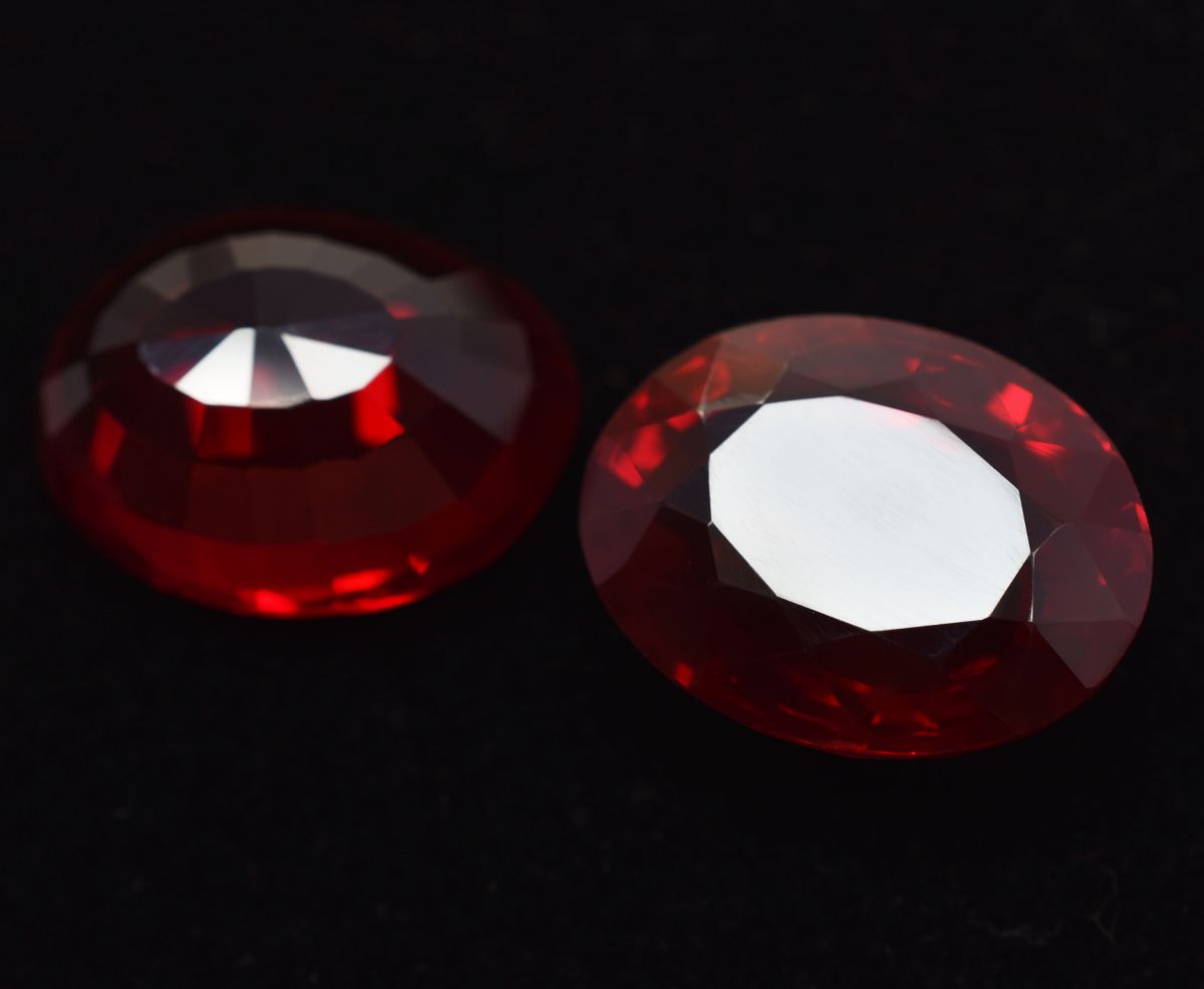 Bloody Red Ruby Oval Cut Natural 60 Ct CERTIFIED Loose Gemstone Pair Huge Size