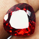Pear Shape Ruby Gemstone 10.60 Ct Held Between Fingers Natural Bloody Red Certified Stone