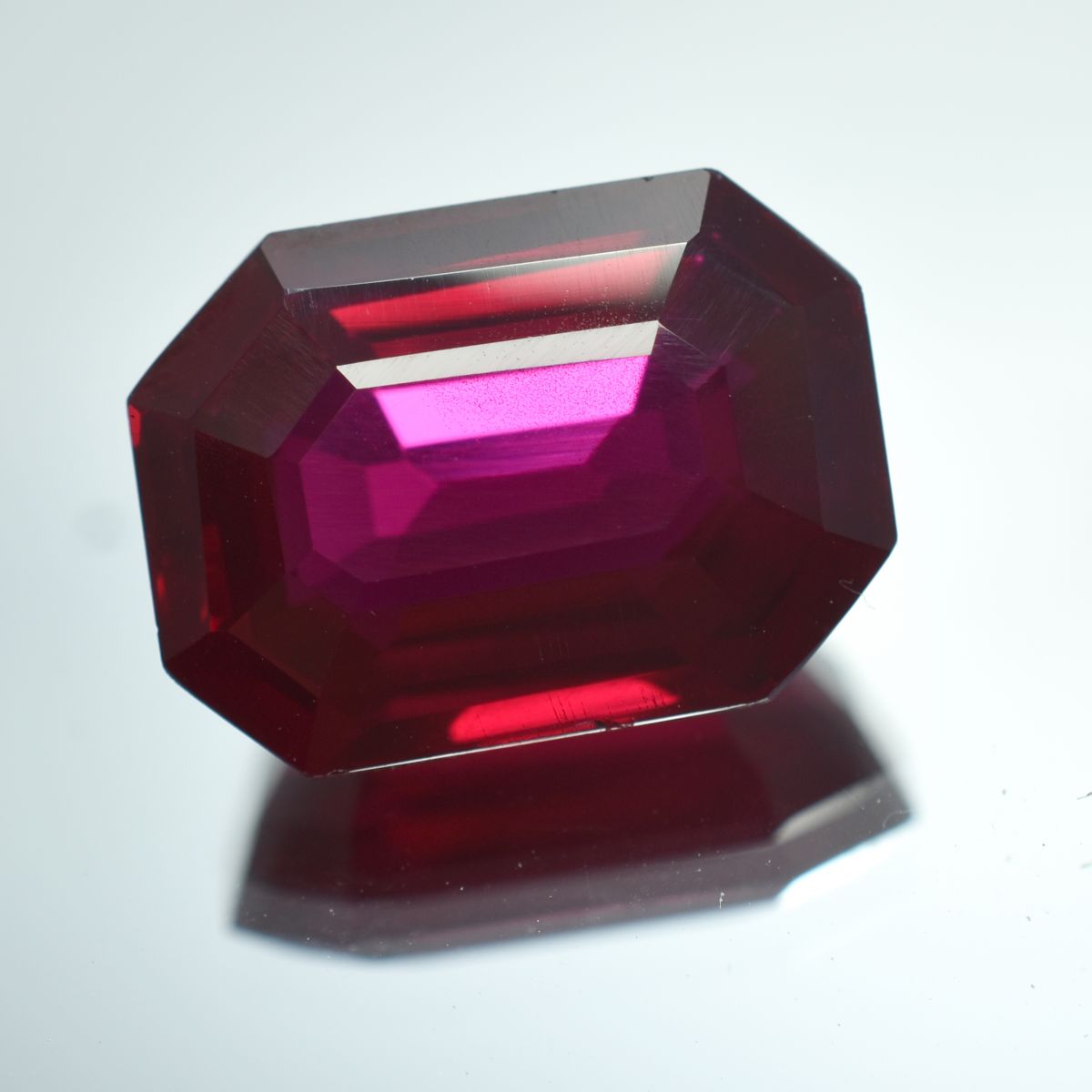 9.00 Carat Natural Emerald Cut Red Ruby Loose Gemstone CERTIFIED