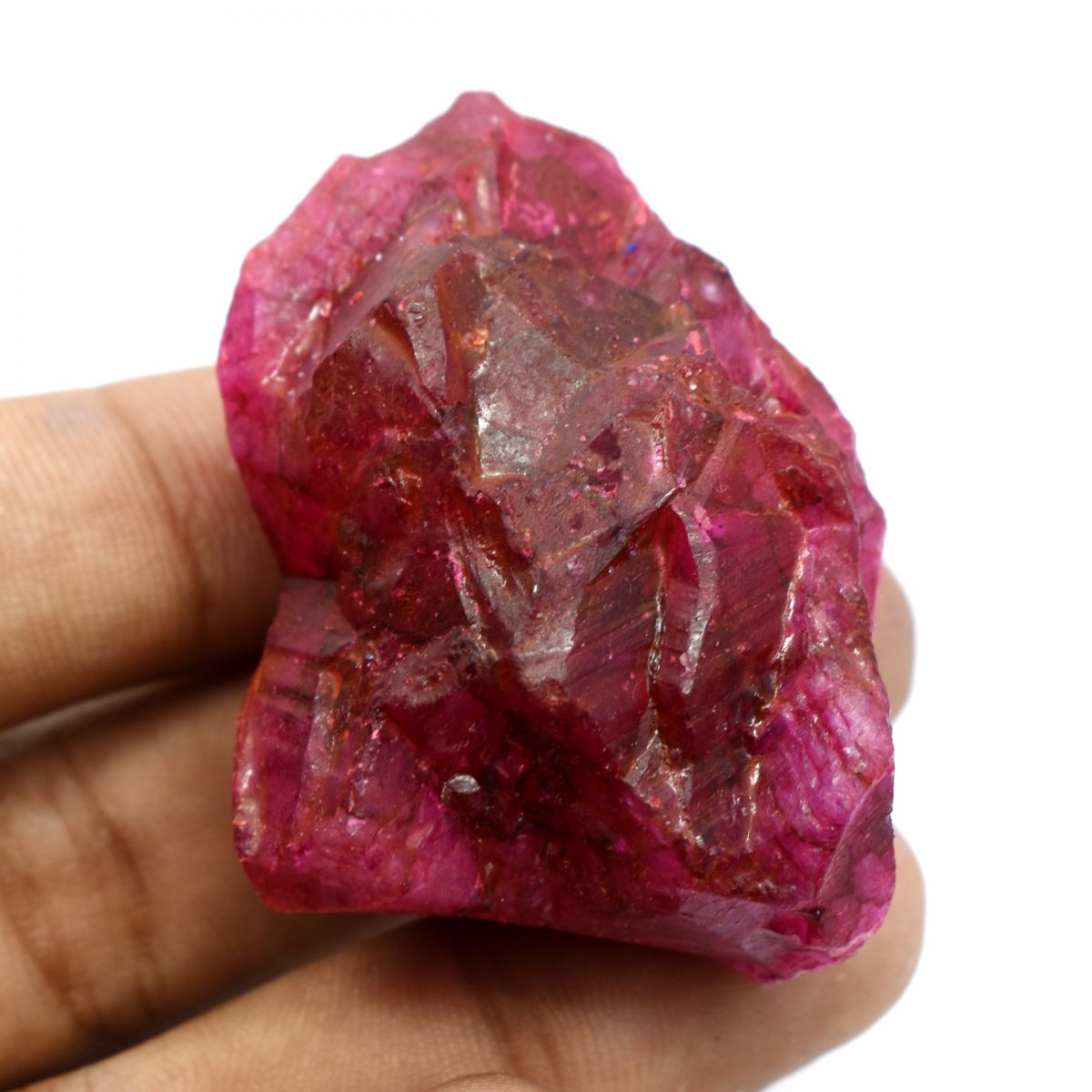 295.50 Ct Natural Red Dyed Ruby CERTIFIED Loose Gemstone Uncut Rough Huge Size