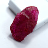 CERTIFIED Rough Uncut 64.45 Carat Natural Red Ruby Loose Gemstone Huge Size