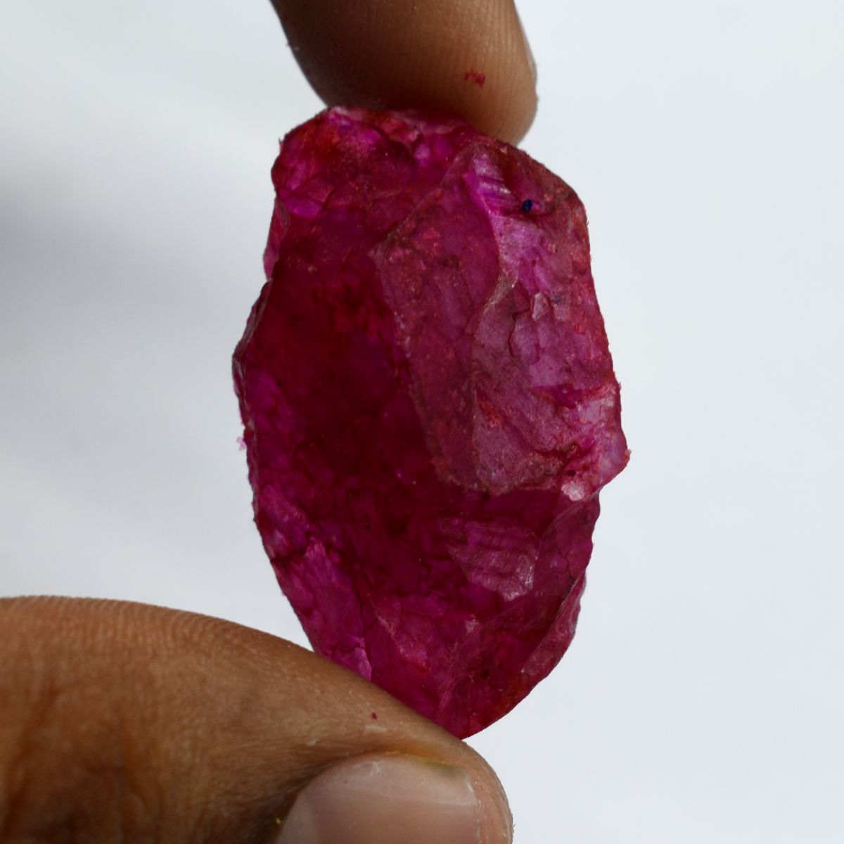 CERTIFIED Rough Uncut 64.45 Carat Natural Red Ruby Loose Gemstone Huge Size
