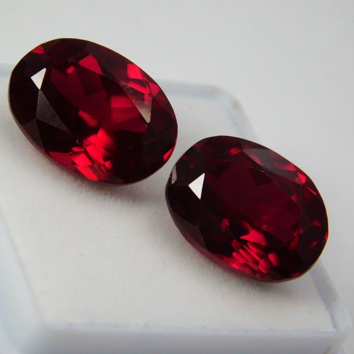 14.20 Ct Natural CERTIFIED Ruby Red Oval Cut Rare Loose Gemstone Pair