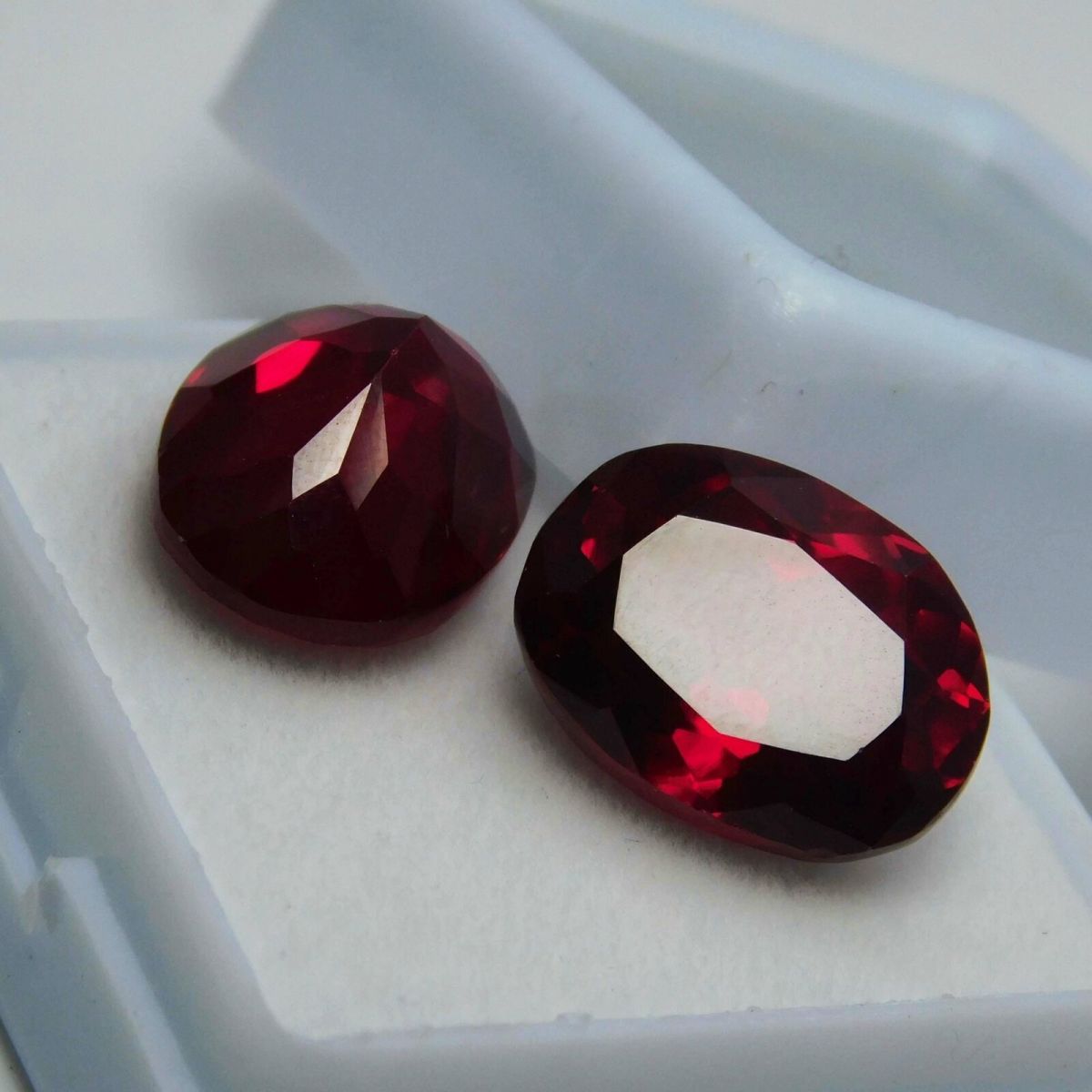 14.20 Ct Natural CERTIFIED Ruby Red Oval Cut Rare Loose Gemstone Pair