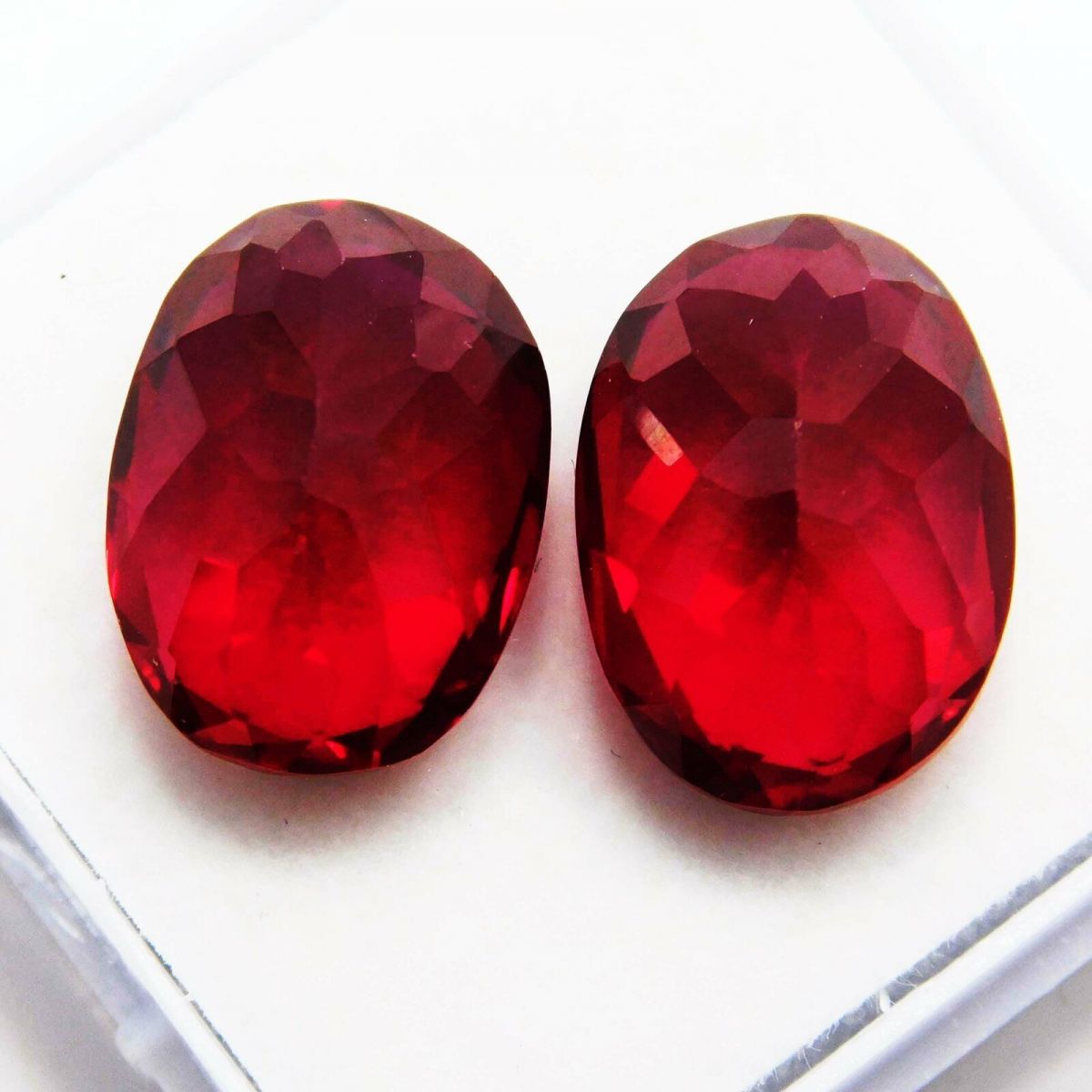 14.20 Ct Natural CERTIFIED Ruby Red Oval Cut Rare Loose Gemstone Pair