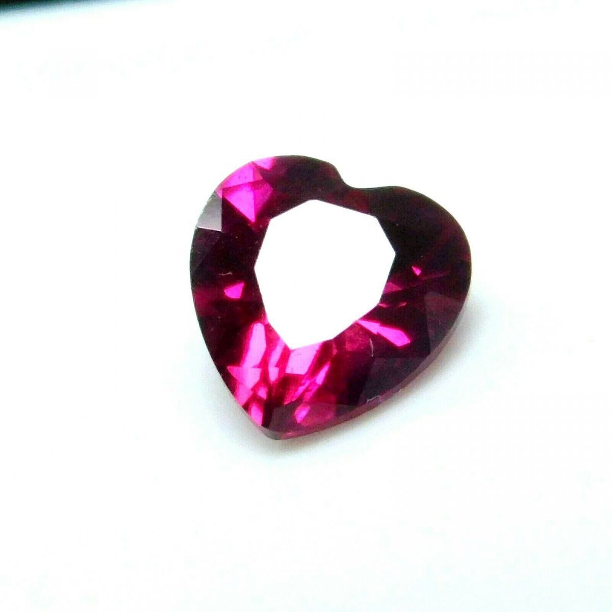 1 Ct Natural Red Ruby CERTIFIED Loose Gemstone Heart Cut 6x6 mm