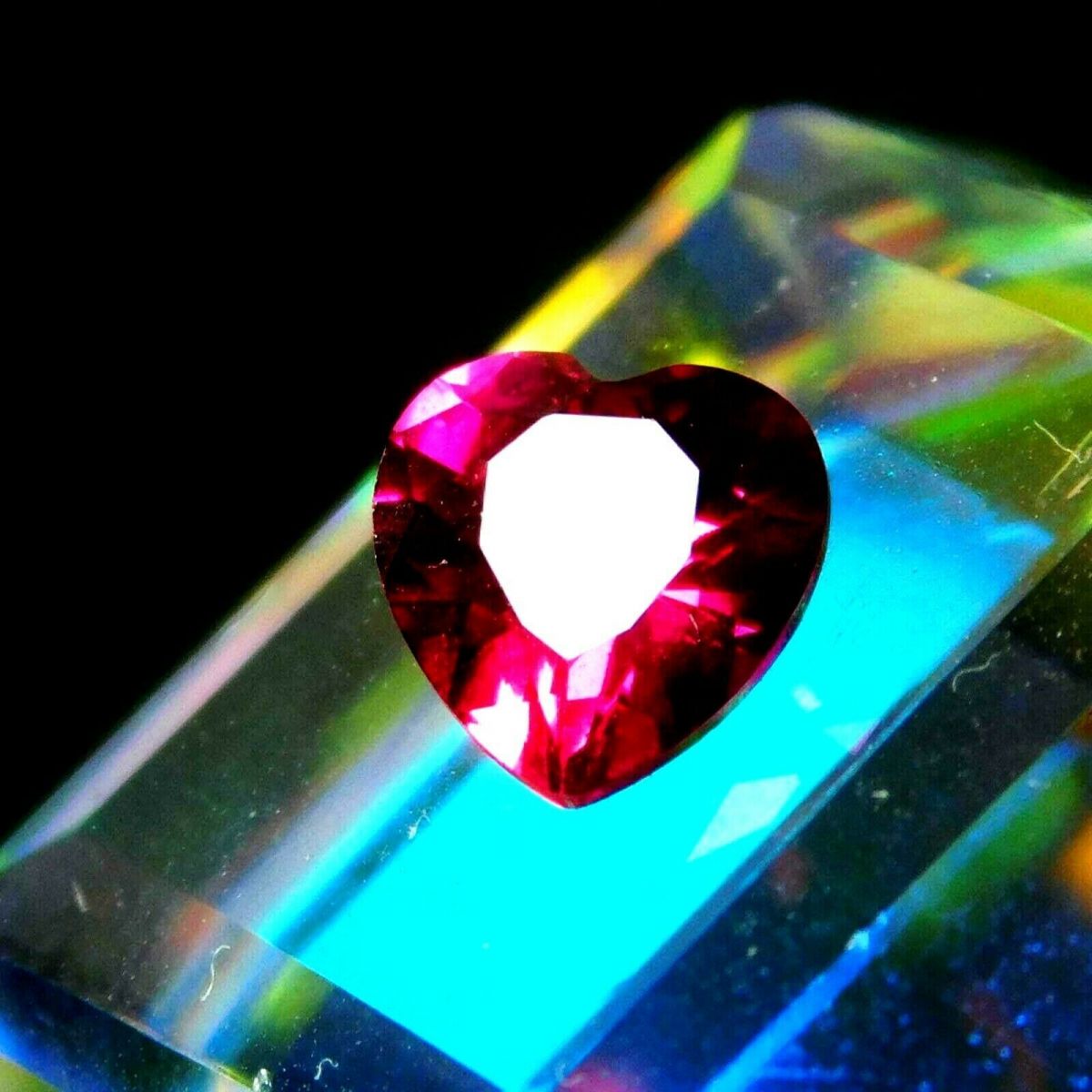 1 Ct Natural Red Ruby CERTIFIED Loose Gemstone Heart Cut 6x6 mm