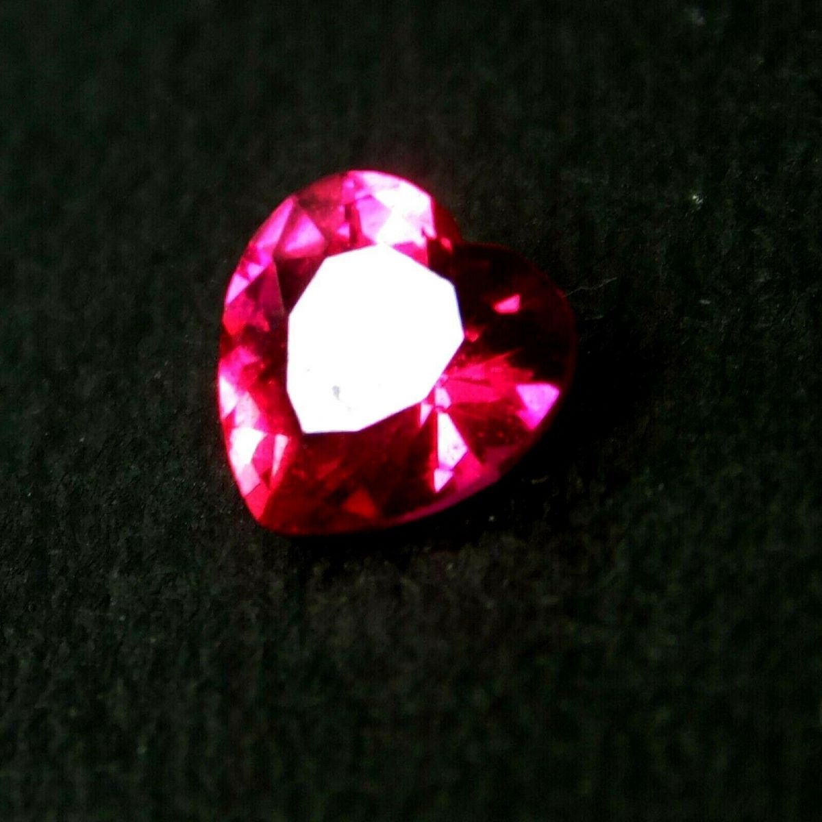 1 Ct Natural Red Ruby CERTIFIED Loose Gemstone Heart Cut 6x6 mm