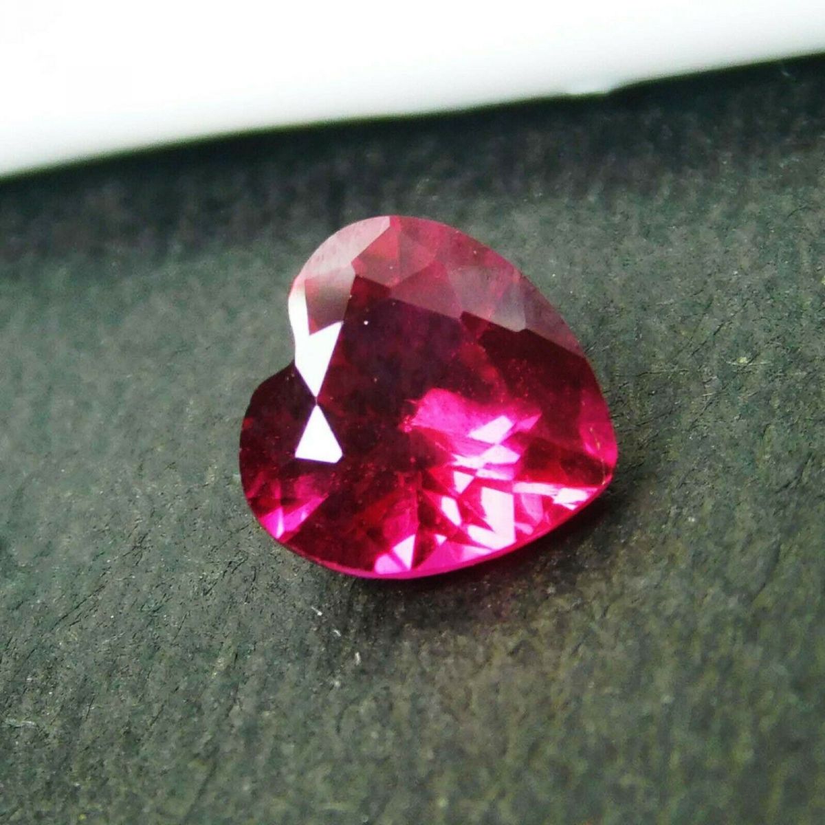 1 Ct Natural Red Ruby CERTIFIED Loose Gemstone Heart Cut 6x6 mm