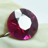 Loose Round Cut Ruby 6.60 Ct Natural Red Gemstone with Translucent Clarity Certified

