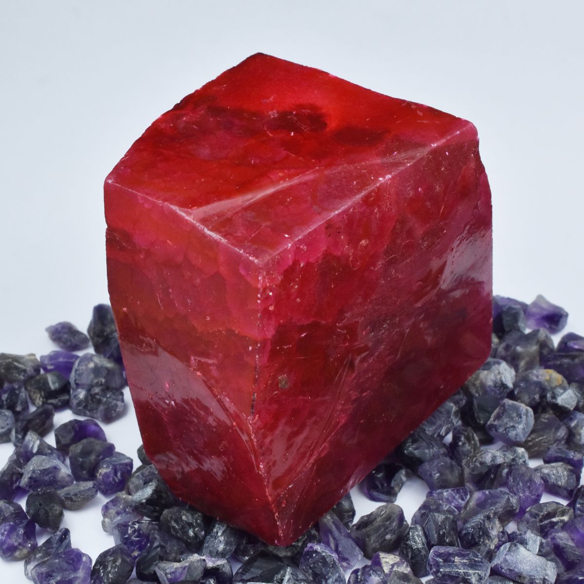 3313.10 Carat Red Ruby Natural Huge Size Uncut Rough CERTIFIED Loose Gemstone