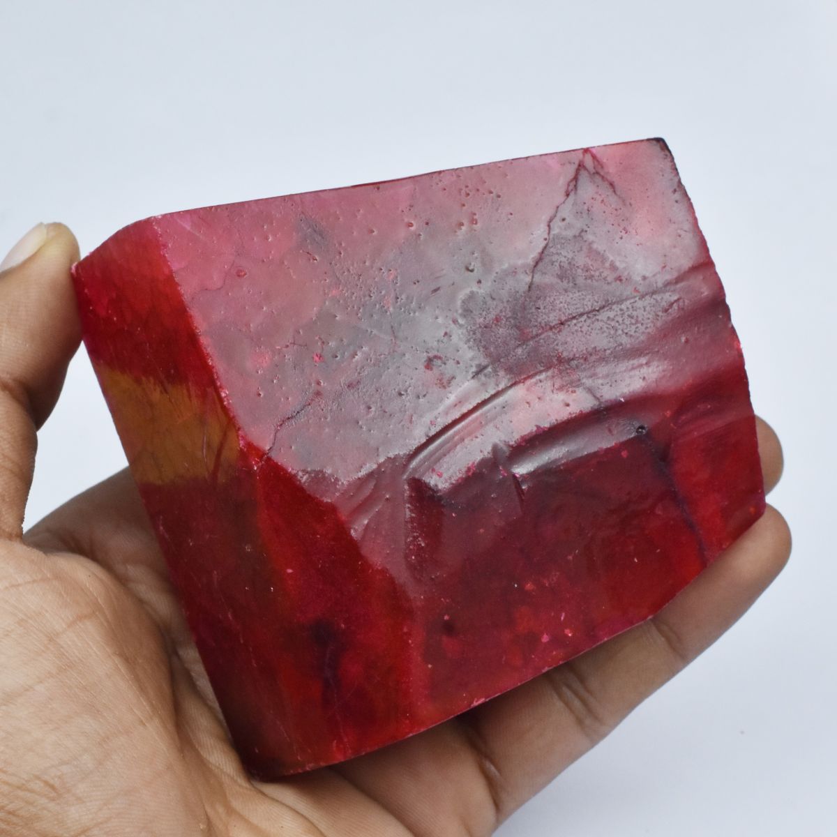 3313.10 Carat Red Ruby Natural Huge Size Uncut Rough CERTIFIED Loose Gemstone