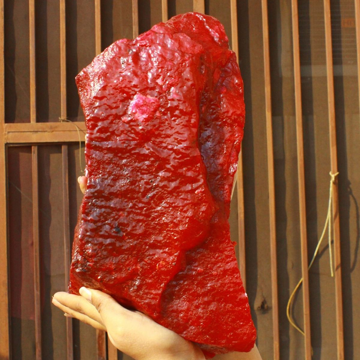 Uncut Red Rough 5000 Ct Natural 1 Kg Red Ruby Rough CERTIFIED Loose Gemstone