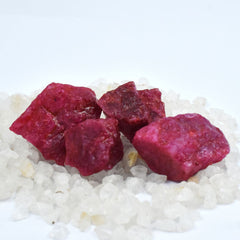 Raw Rough Uncut CERTIFIED 150.23 Ct Natural Red Ruby Lot Loose Gemstone