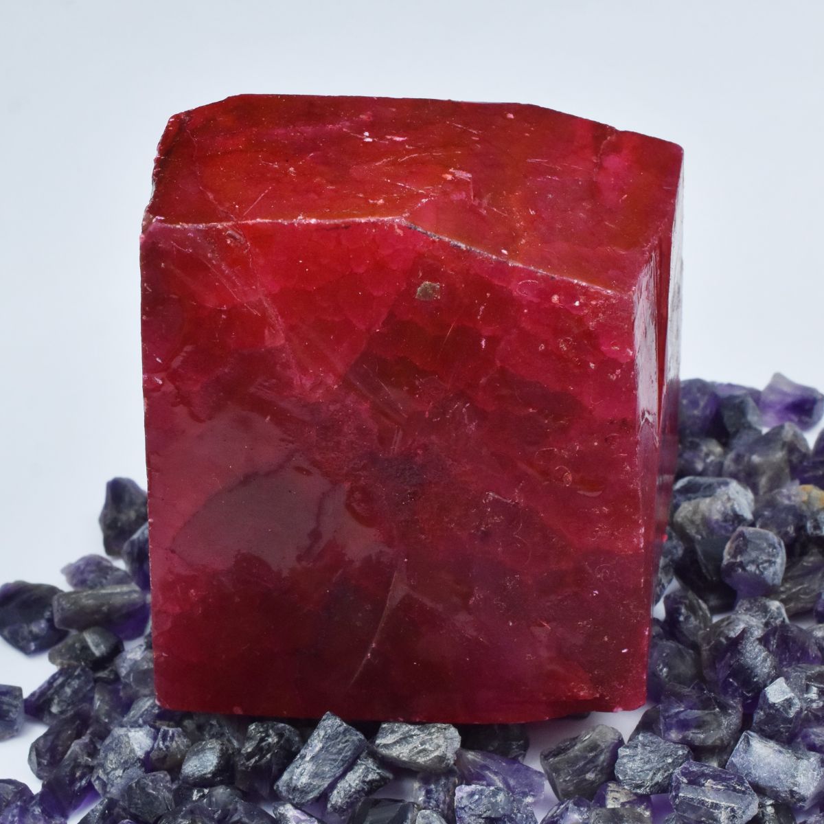 555 Carat Red Ruby Natural Huge Size Uncut Rough CERTIFIED Loose Gemstone