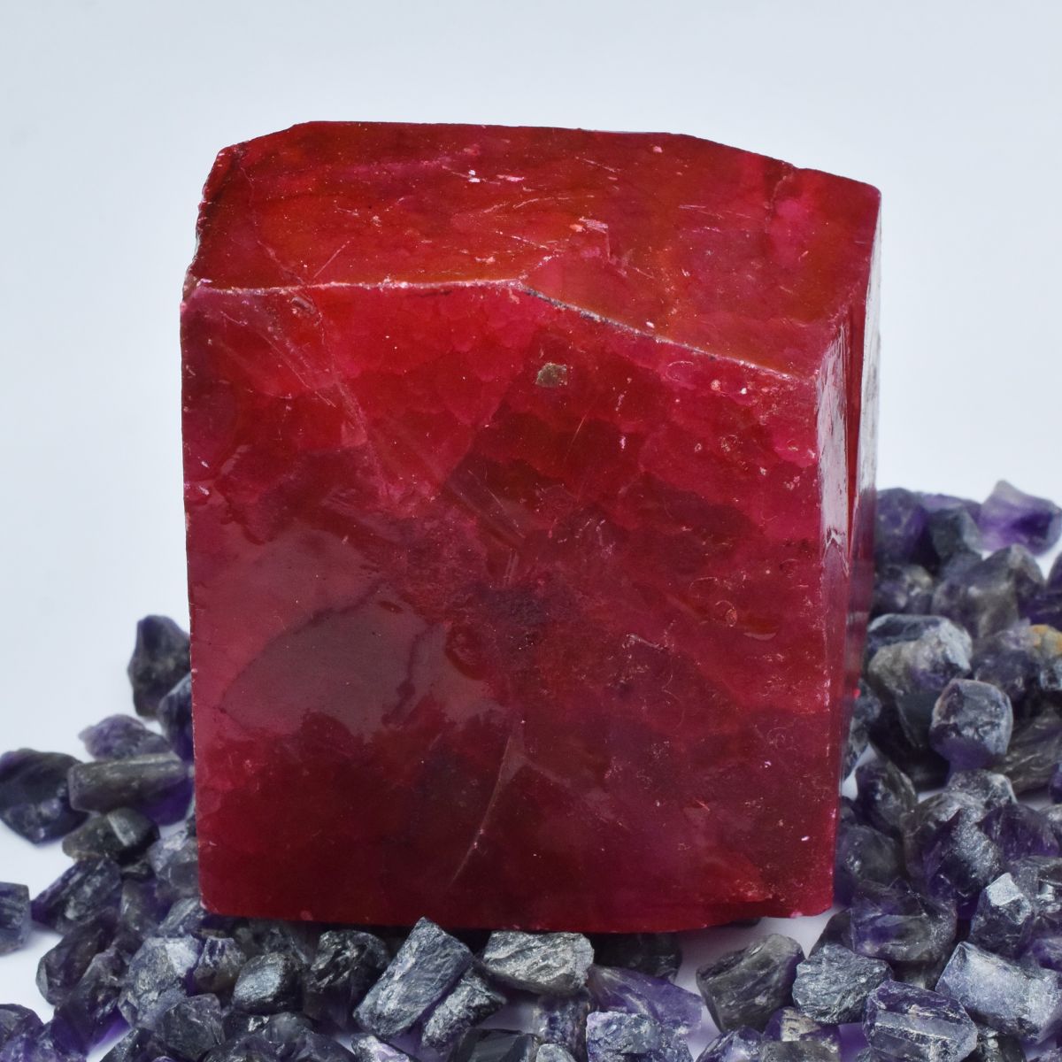 Natural Huge Size 786 Carat Red Ruby Uncut Rough CERTIFIED Loose Gemstone