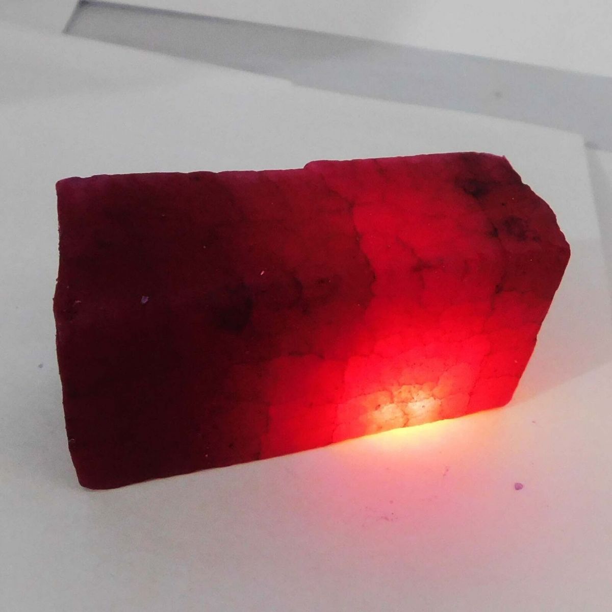 555 Ct Natural Uncut Raw Red Ruby Rough Loose Gemstone CERTIFIED