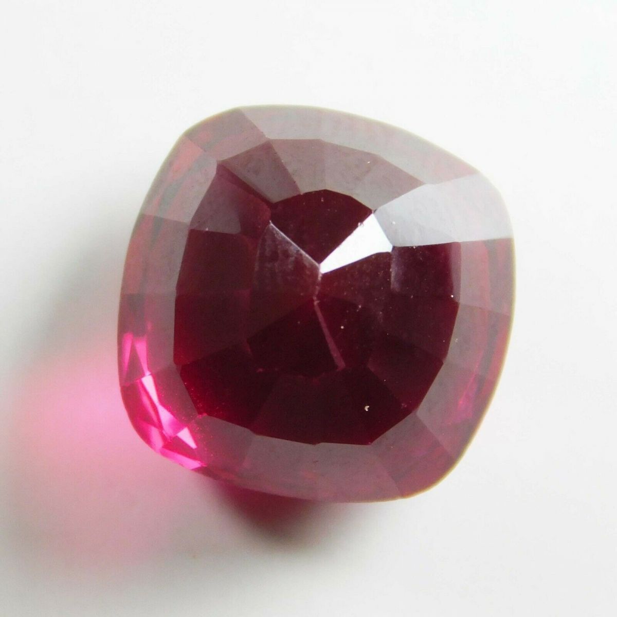 10 Carat Natural Blood Ruby Red Square Cushion Cut Loose Gemstone CERTIFIED