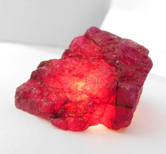 256 Ct Natural Red Ruby Huge Rough Earth Mined Loose Gemstone CERTIFIED