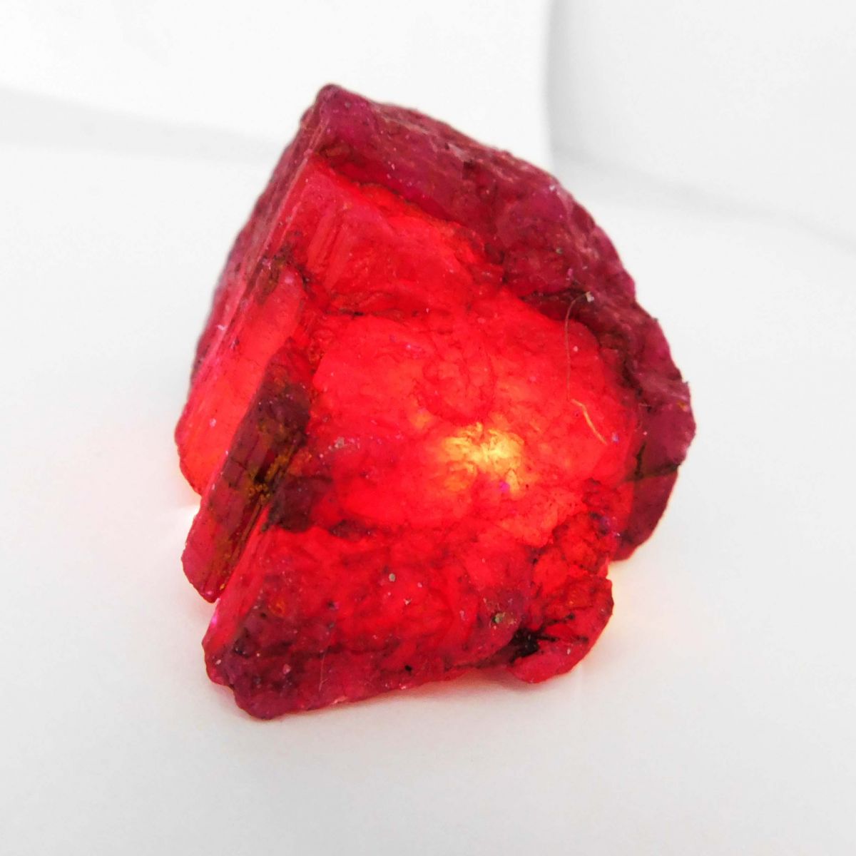 256 Ct Natural Red Ruby Huge Rough Earth Mined Loose Gemstone CERTIFIED