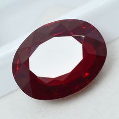 30.90 Ct Natural CERTIFIED Ruby Stunning Oval Cut Red Ring Size Loose Gemstone