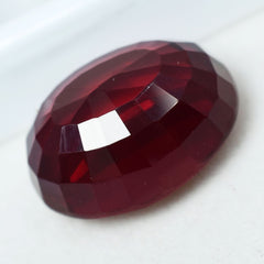 30.90 Ct Natural CERTIFIED Ruby Stunning Oval Cut Red Ring Size Loose Gemstone