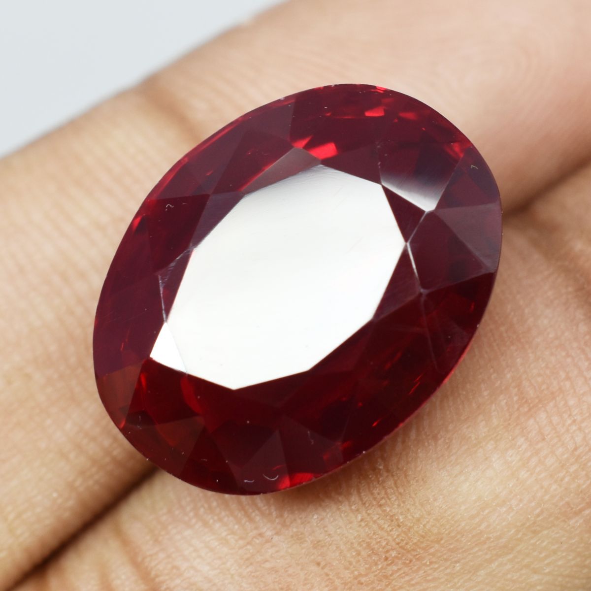 30.90 Ct Natural CERTIFIED Ruby Stunning Oval Cut Red Ring Size Loose Gemstone