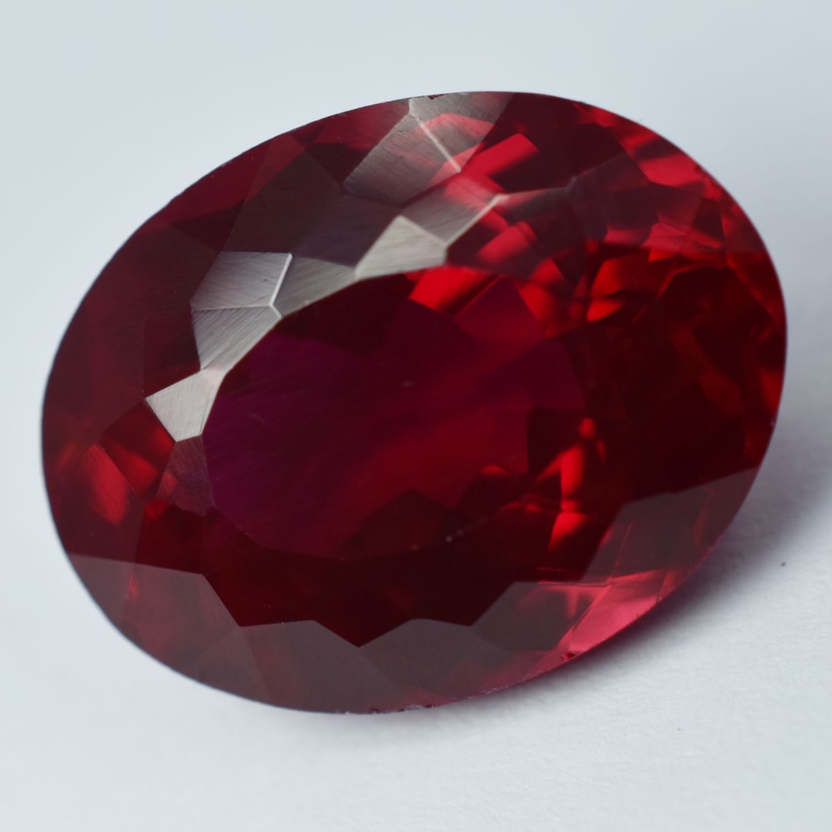 17.05 Ct Natural Pigeon Blood Red Ruby Loose Gemstone Oval Cut CERTIFIED