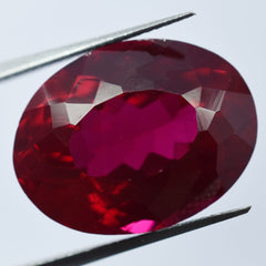 17.05 Ct Natural Pigeon Blood Red Ruby Loose Gemstone Oval Cut CERTIFIED