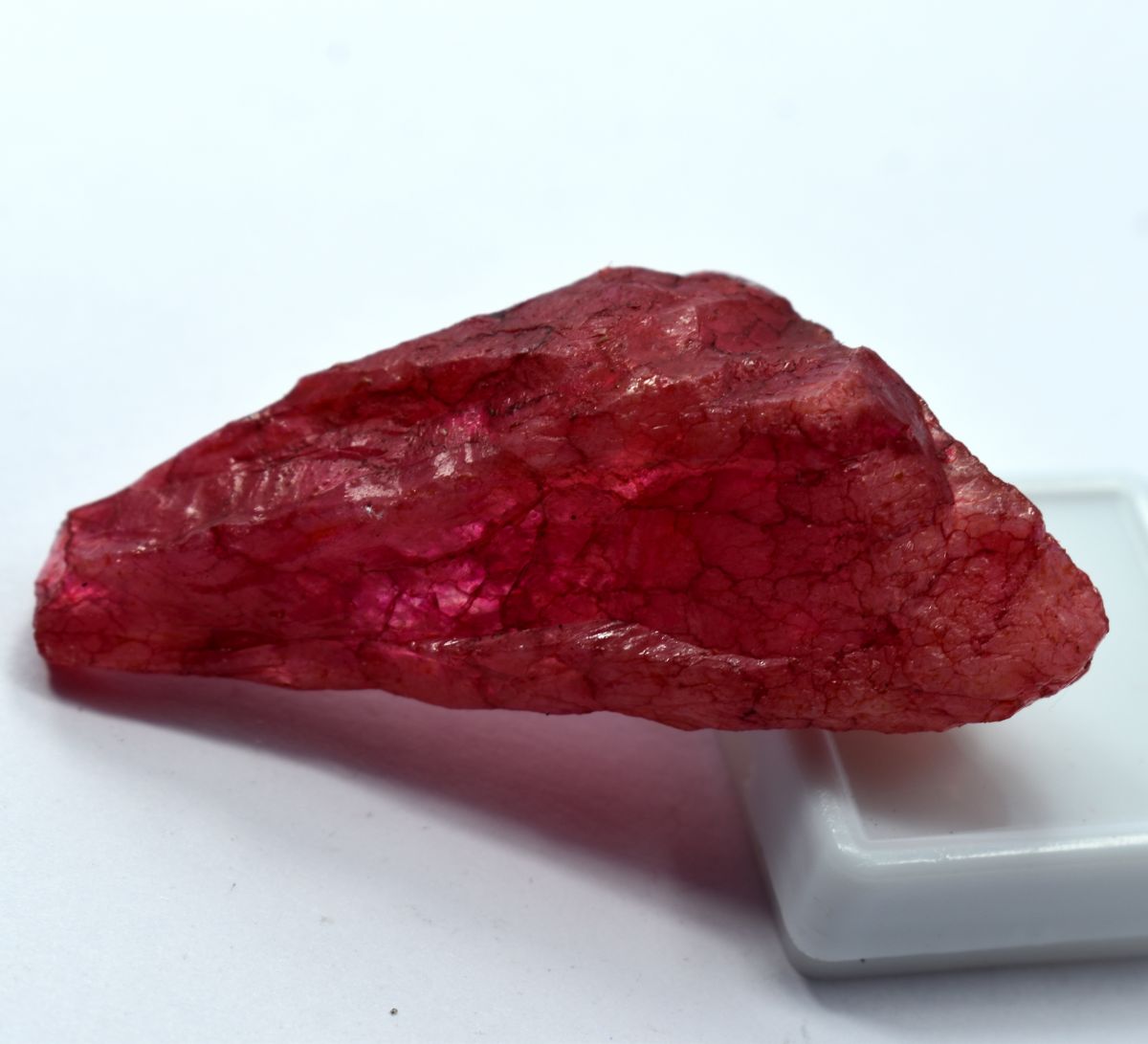 131.60 Ct Dyed Earth Mind Natural Ruby Red Uncut Rough Loose Gemstone CERTIFIED