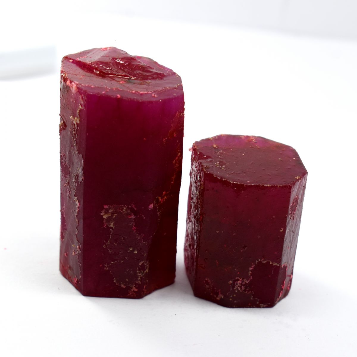 Uncut Red Rough 716.20 Ct Natural Ruby Huge Size Loose Gemstone Pair CERTIFIED