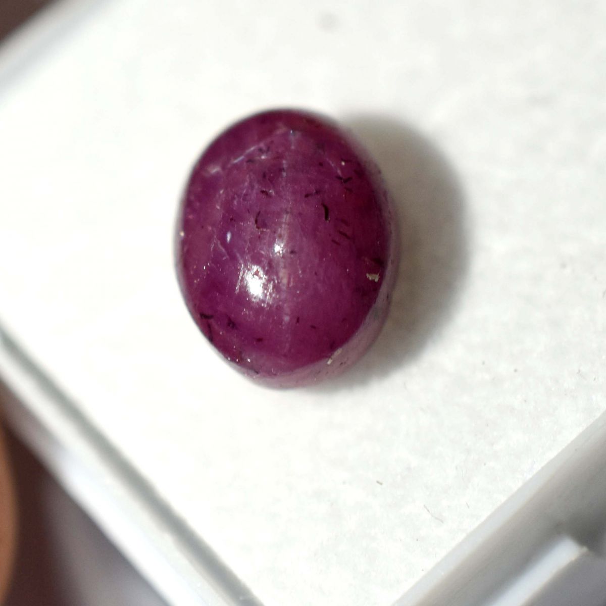 5.65 Ct Stunning Star Ruby Loose Gemstone Natural CERTIFIED RED Oval Shape