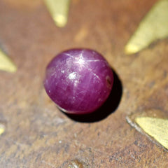 3.30 Ct Natural RED Genuine Star Ruby Round Shape CERTIFIED Loose Gemstone