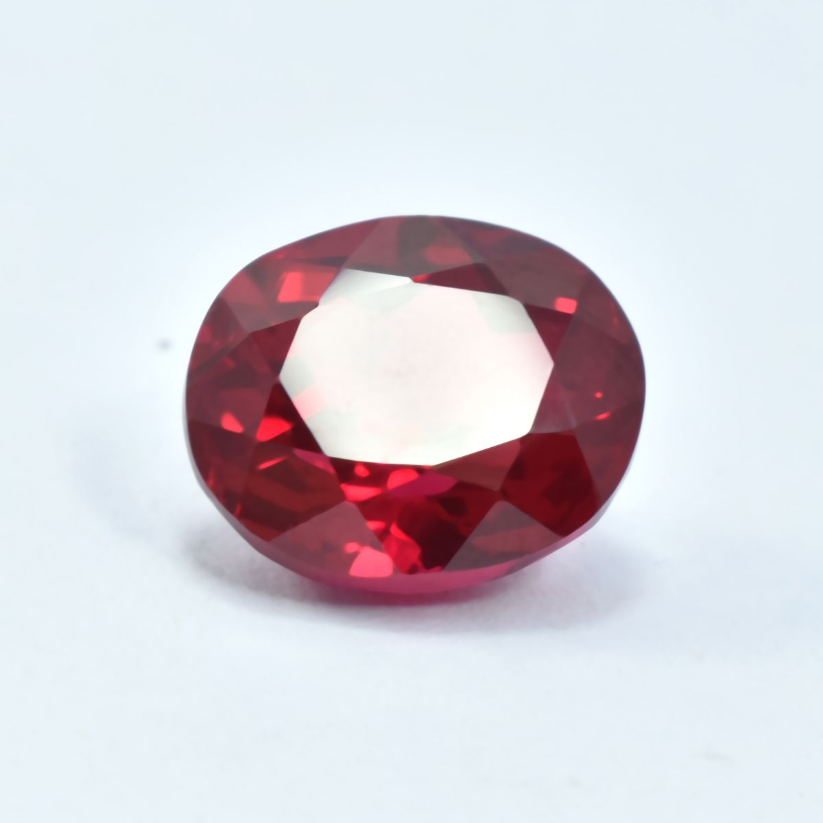 Extremely Rare 13.75 Ct Natural CERTIFIED Loose Gemstone Oval Cut Blood Red Ruby