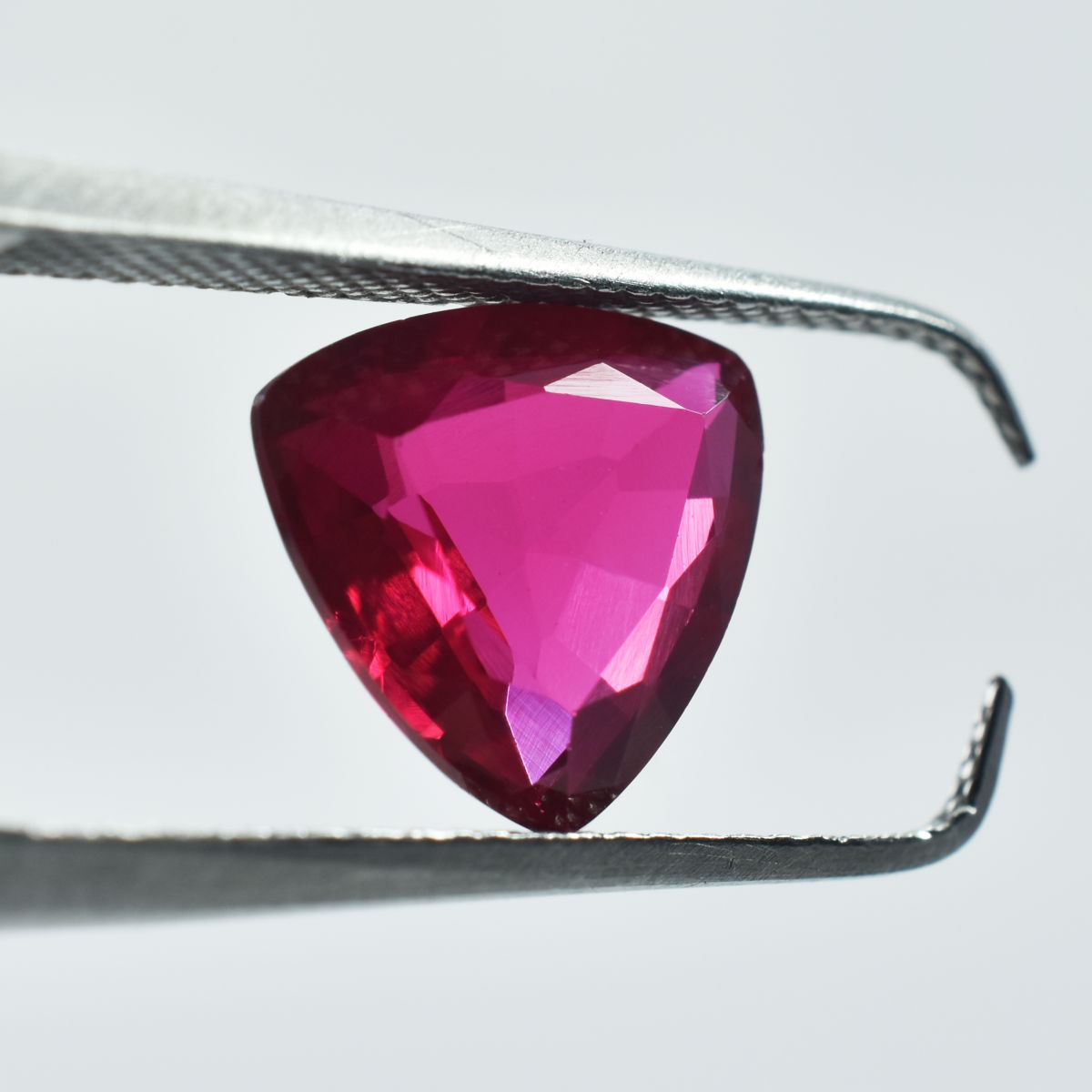 Excellent Bloody Red Ruby Natural Trillion Cut 2.85 Ct Loose Gemstone CERTIFIED