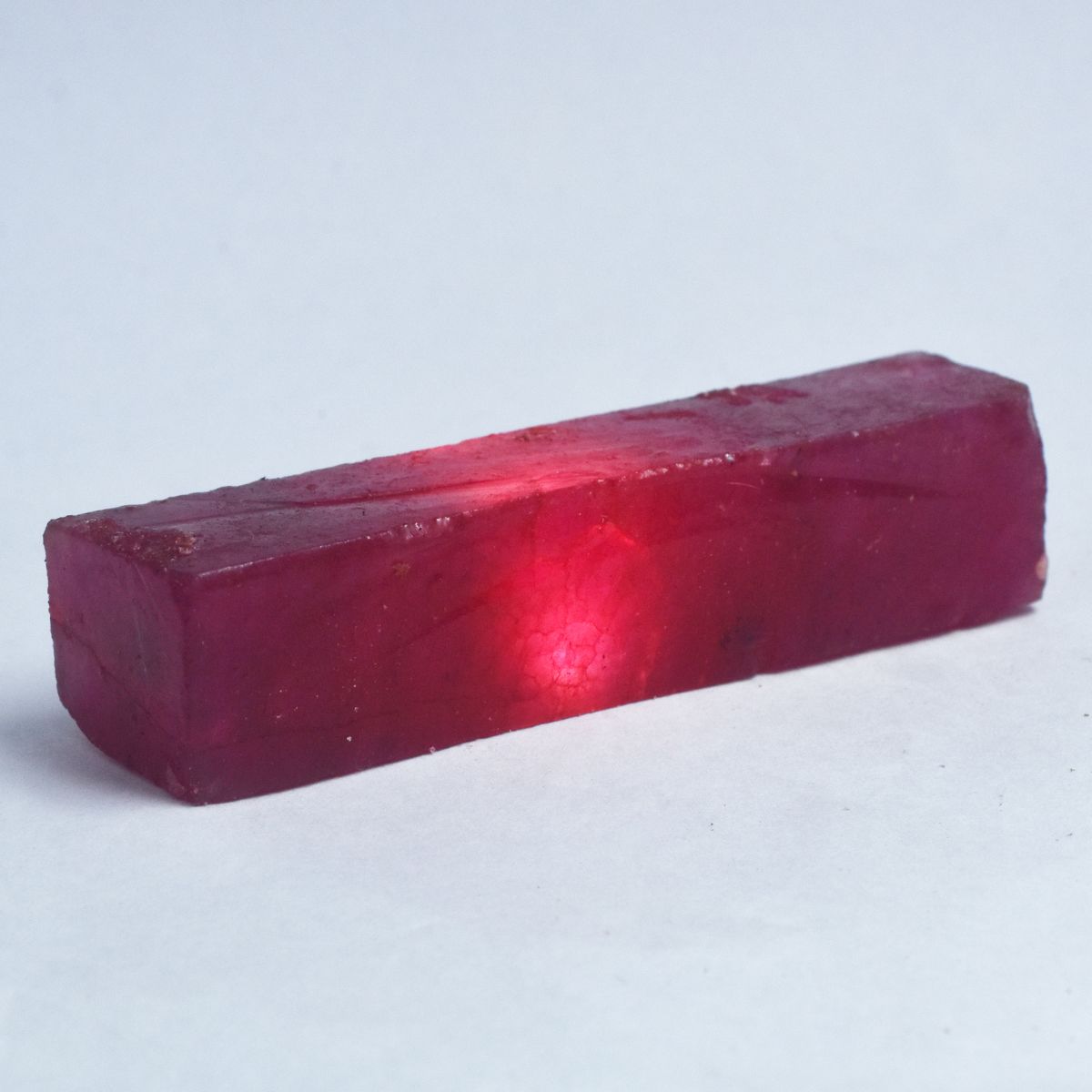 Natural Red Ruby Uncut Rough 254.35 Ct Loose Gemstone CERTIFIED