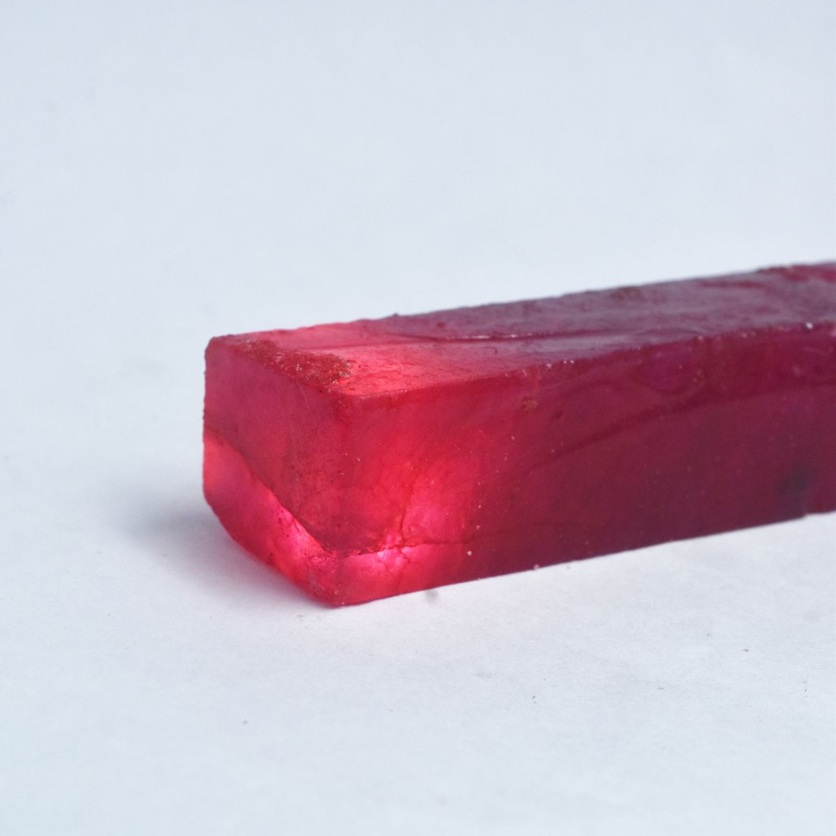 Natural Red Ruby Uncut Rough 254.35 Ct Loose Gemstone CERTIFIED