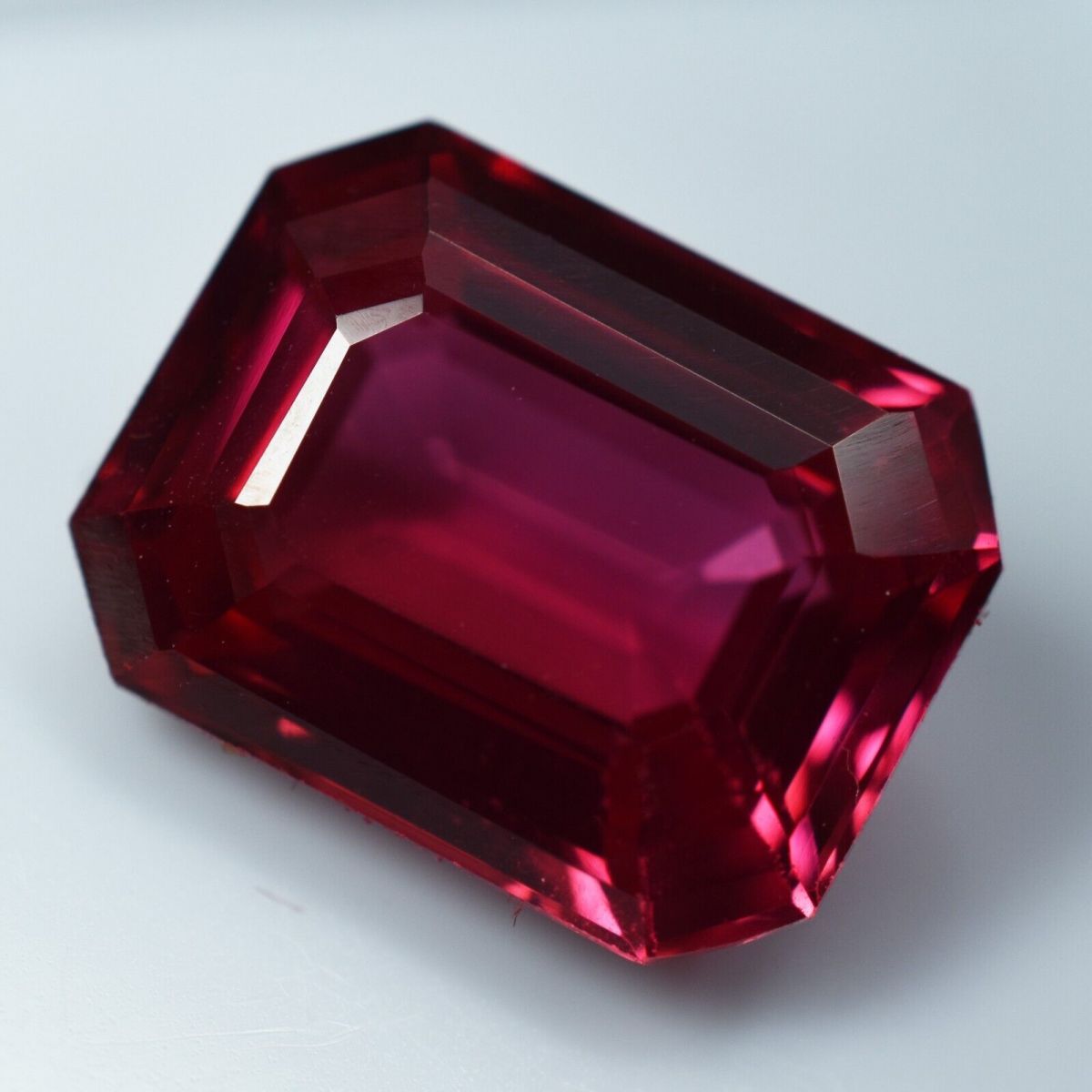 6.95 Ct Natural RUBY Loose gemstone Pinkish Red Emerald CERTIFIED Free Shipping