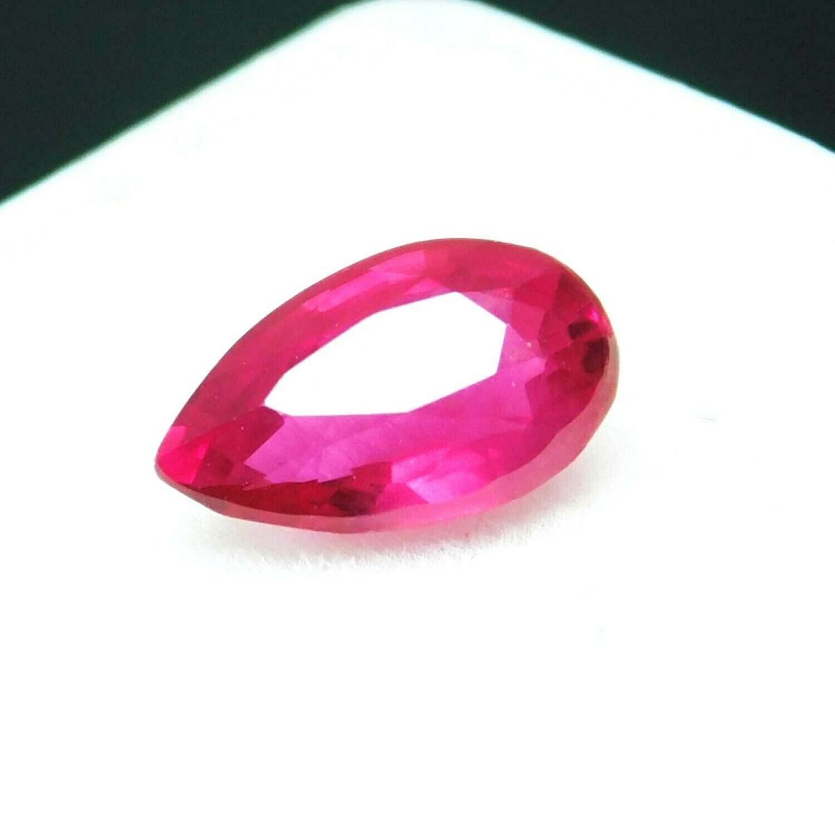 1 Ct Rare Natural Ruby Pink Mozambique Pear Shape Certified Loose Gemstones