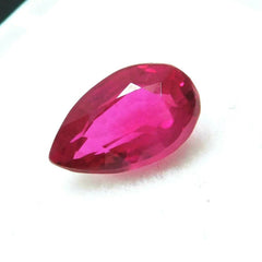 1 Ct Rare Natural Ruby Pink Mozambique Pear Shape Certified Loose Gemstones