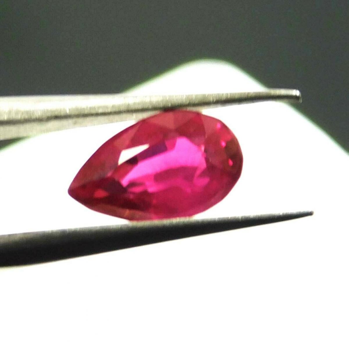 1 Ct Rare Natural Ruby Pink Mozambique Pear Shape Certified Loose Gemstones